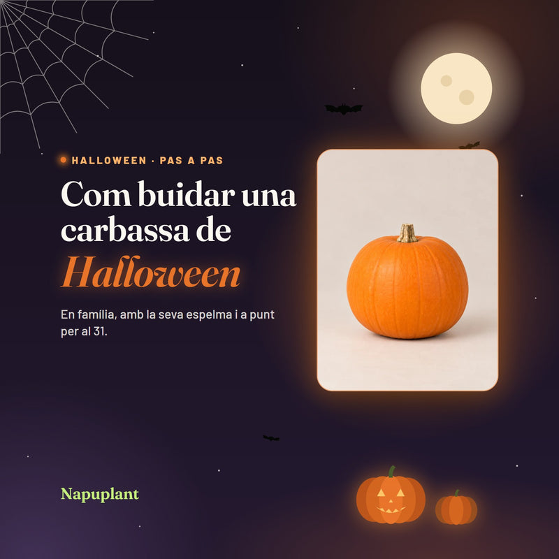 Com buidar una carbassa de Halloween en família, pas a pas