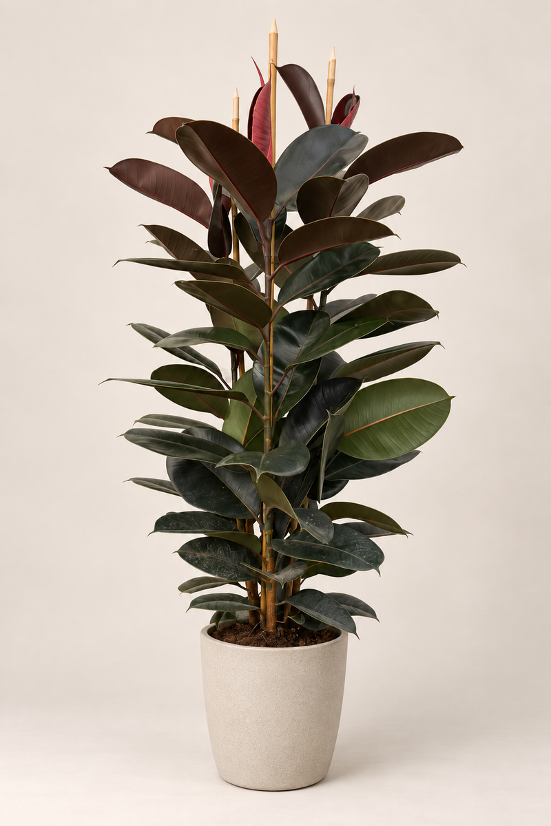 Ficus elastica Robusta · Árbol del caucho