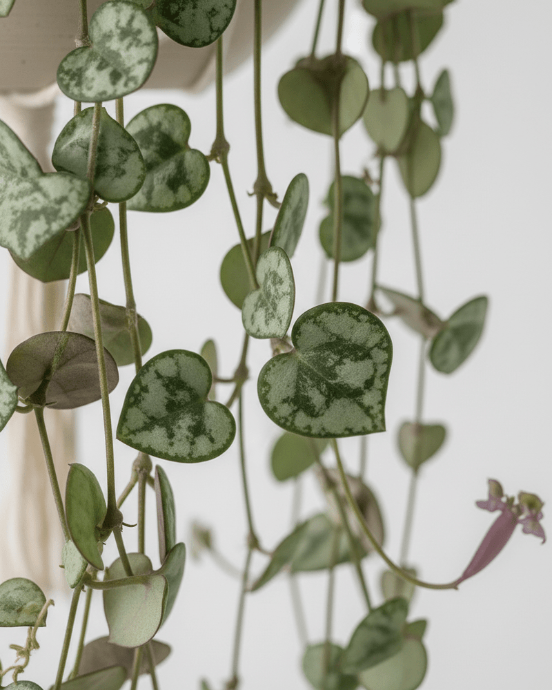 Ceropegia woodii · Collar de corazones