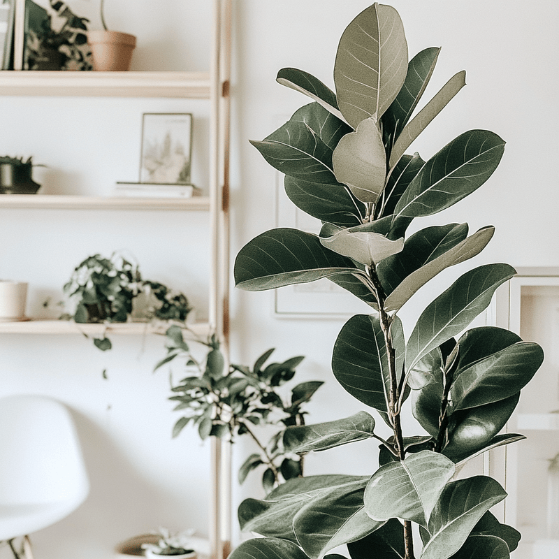 Ficus elastica Robusta · Árbol del caucho